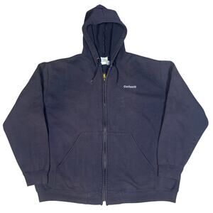 vintage y2k 2000s Carhartt faded zip up hoodie XXL workwear retro streetwear